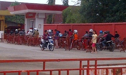 Antrian terlihat normal di SPBU Pematang Kandis, Bangko